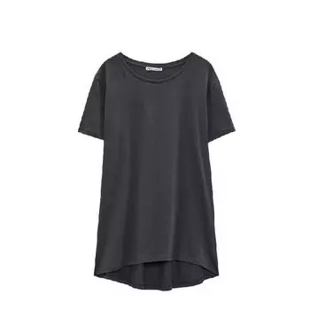 Футболка Zara Basic, темно-серый