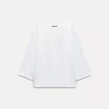 Футболка Zara Boatneck, белый