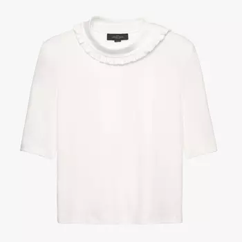 Футболка Zara by Stefano Pilati Shoulder Pad, белый