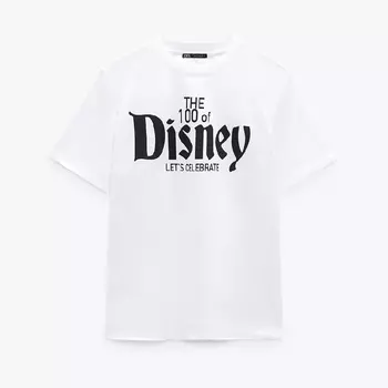 Футболка Zara Disney’s 100 Years Disney, белый