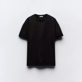 Футболка Zara Heavy Cotton, черный