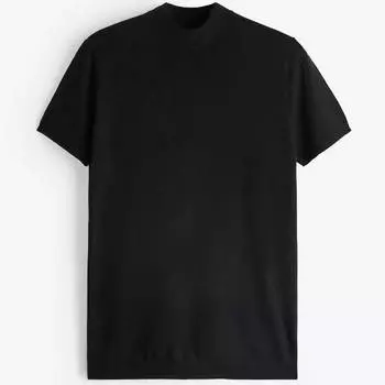 Футболка Zara High Neck Knit, черный