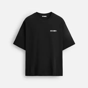 Футболка Zara Limited Edition Rubberised Print, черный