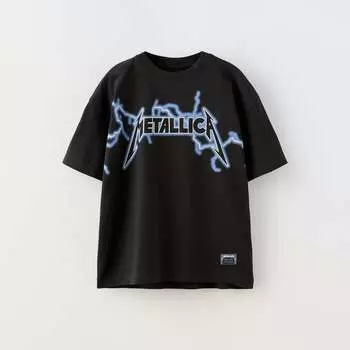 Футболка Zara Metallica Ride The Lightning, темно-серый