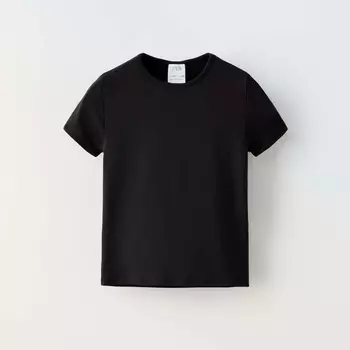 Футболка Zara Polyamide Basic, черный