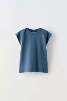 Футболка Zara Raglan Sleeve, синий