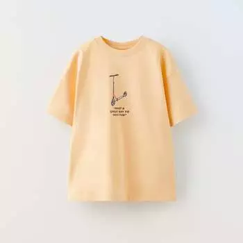 Футболка Zara Scooter, оранжевый