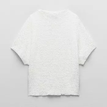 Футболка Zara Textured, белый