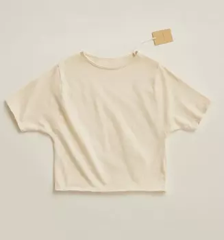 Футболка Zara Timelesz Garment-dye Linen Blend, светло-бежевый