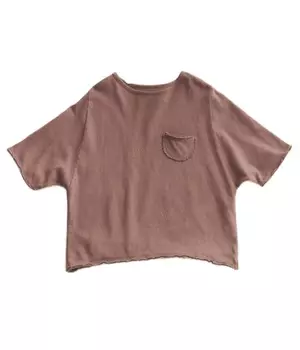 Футболка Zara Timelesz Garment-dye Linen Blend, коричневый