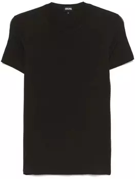 Футболка Zegna с круглым вырезом, коричневый