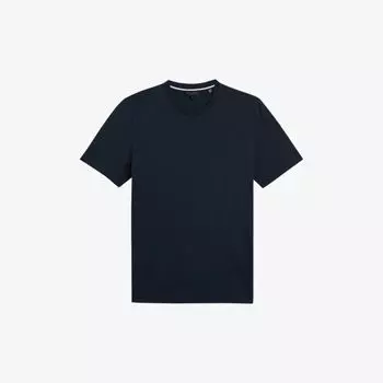 Футболка Zeppel стандартного кроя из смеси хлопка и кашемира Ted Baker, темно-синий
