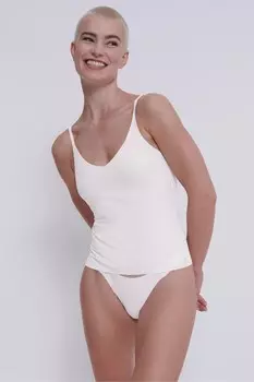 Футболка Zero Feel 2 0 на тонких бретелях Sloggi, белый