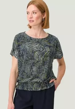 Футболка zero с принтом, синий