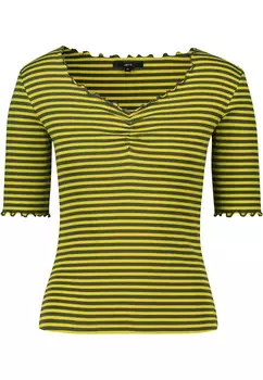 Футболка Zero Streifen mit Raffung, цвет GreenGreen