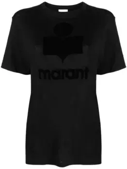 Футболка Zewel с логотипом MARANT TOILE, черный