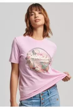 Футболка Женщины/Девочки SUPERDRY, фиолетовый