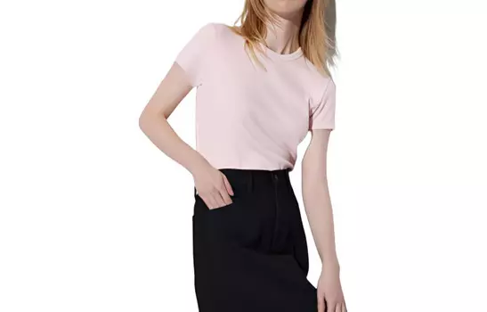 Футболка женская 10 розовая в воде Uniqlo