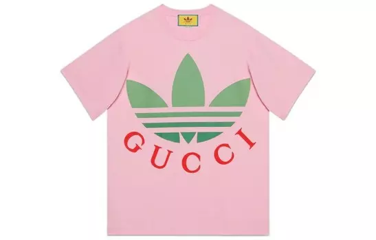 Футболка женская Adidas X Gucci, розовый