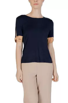 Футболка женская ALVIERO MARTINI 1a CLASSE с отделкой рукавов, синий