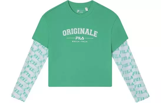 Футболка женская арбузная кожура зеленая Fila
