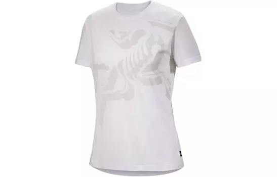 Футболка женская Arcteryx Bird Cotton, белый / серый