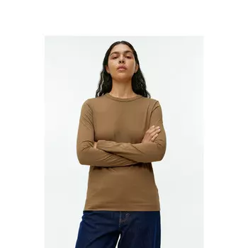 Футболка женская Arket с круглым вырезом, коричневый