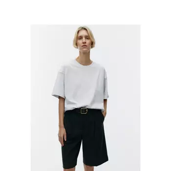 Футболка женская Arket с широкими рукавами и круглым вырезом, светло-голубой