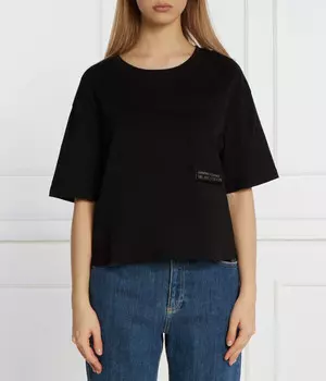 Футболка женская Armani Exchange Loose Fit, черный