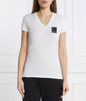 Футболка женская Armani Exchange с v-образным вырезом, белый