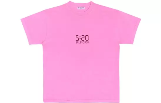 Футболка женская Balenciaga 5:20, розовый