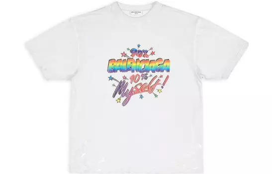 Футболка женская Balenciaga 90/10, белый