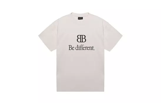 Футболка женская Balenciaga, бело-серый