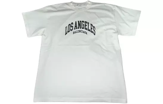 Футболка женская Balenciaga, белый / синий