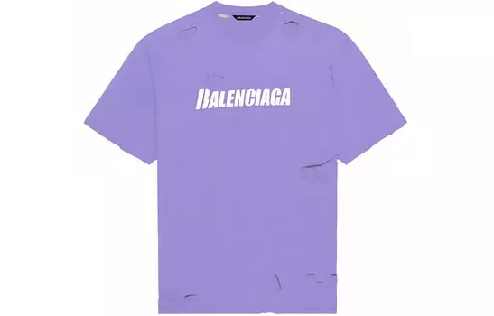 Футболка женская Balenciaga Boxy, фиолетовый