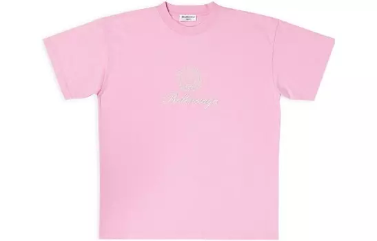 Футболка женская Balenciaga Chinese Valentine"s Day, розовый