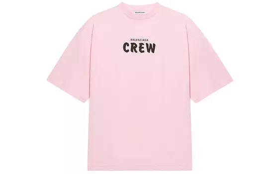 Футболка женская Balenciaga Crew, розовый