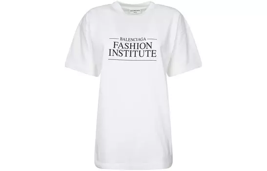 Футболка женская Balenciaga Fashion Institute, белый