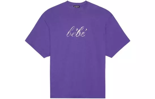 Футболка женская Balenciaga, фиолетовый