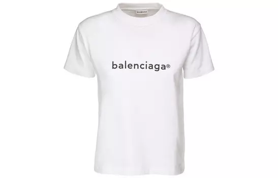 Футболка женская Balenciaga классическая, белый
