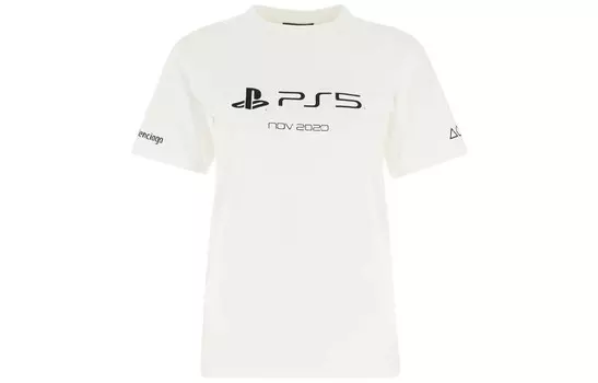 Футболка женская Balenciaga Playstation, белый