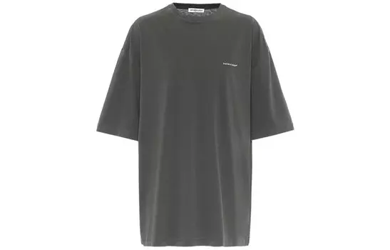 Футболка женская Balenciaga плотная, серый