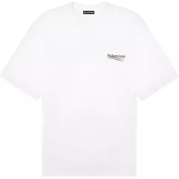 Футболка женская Balenciaga Political Campaign, белый