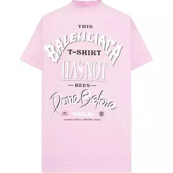 Футболка женская Balenciaga, розовый / белый
