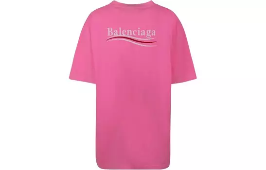 Футболка женская Balenciaga, розовый / серый