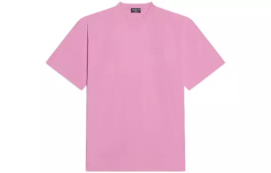 Футболка женская Balenciaga с круглым вырезом, розовый