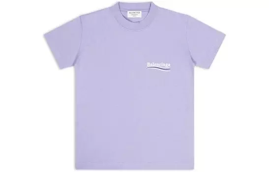 Футболка женская Balenciaga с логотипом, фиолетовый