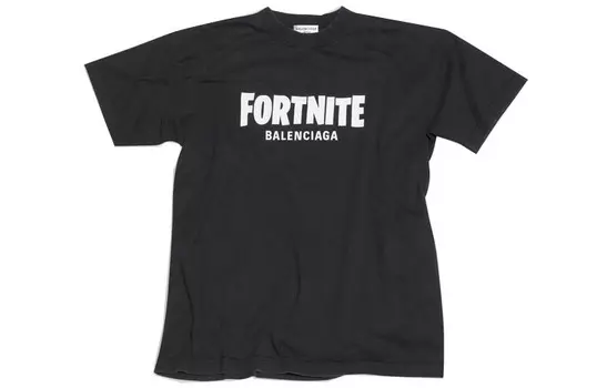 Футболка женская Balenciaga с надписью, черный