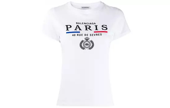 Футболка женская Balenciaga с принтом, белый