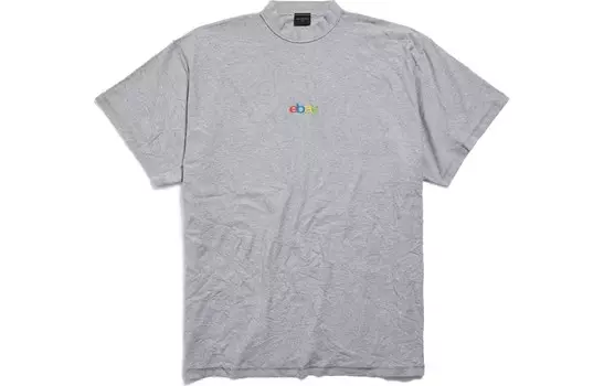 Футболка женская Balenciaga с принтом, серый